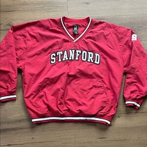 Stanford Vintage Red Pullover Windbreaker !! XXL
